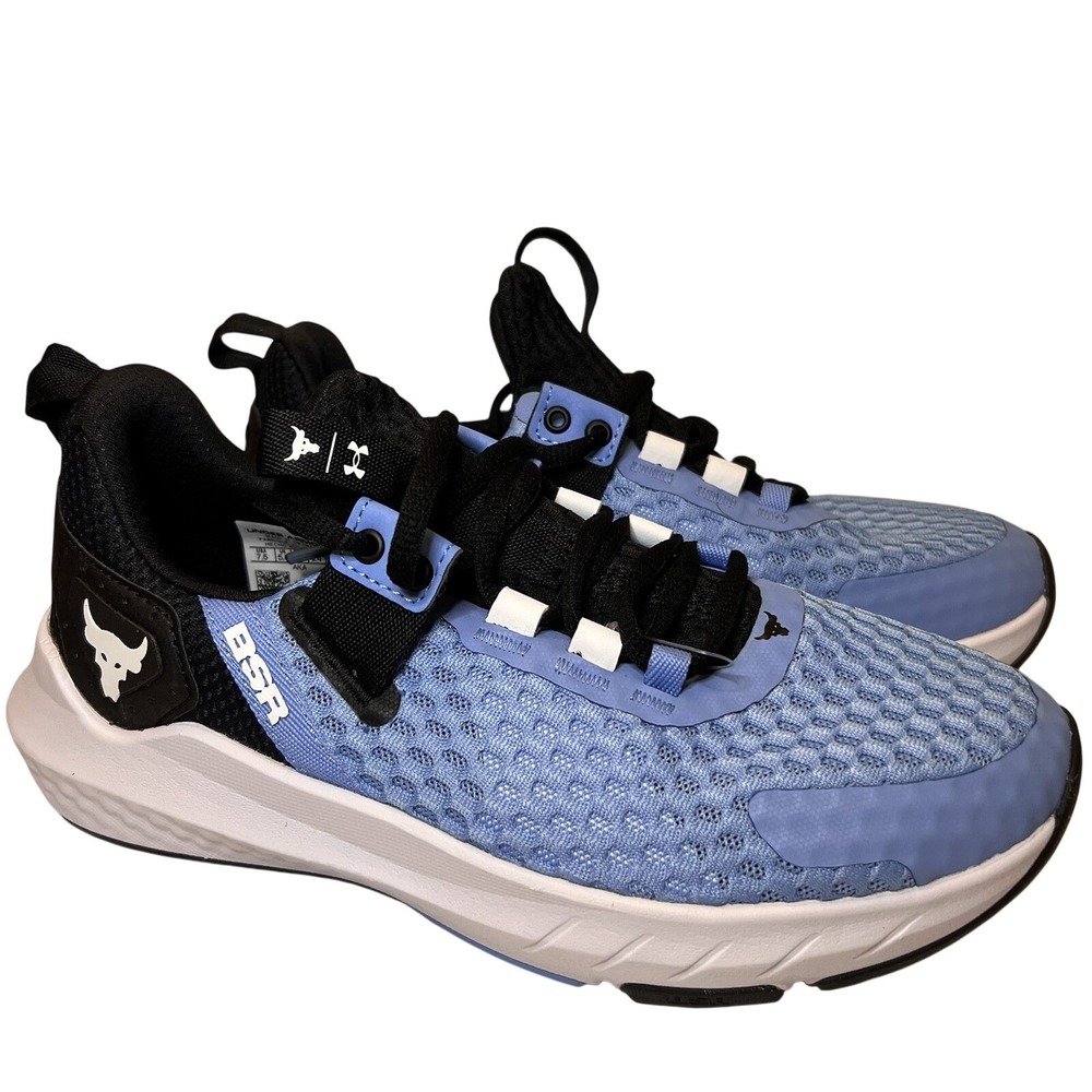 Under Armour Project Rock BSR 4 Training Shoes Women's 7.5 Blue CrossFit New Gym